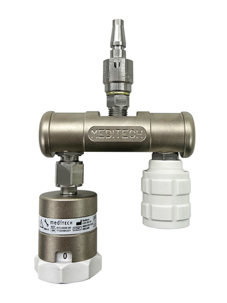 Straight Bar (100mm) Flow Selector and 4 Bar Outlet - Direct Probe